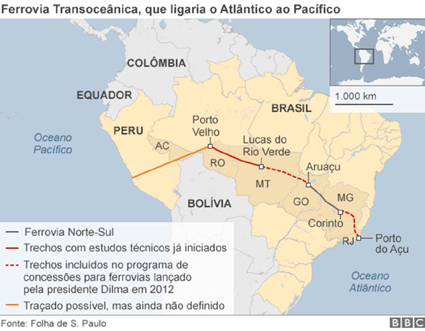 Conozca los obstáculos ambientales que enfrenta la Ferrovía Transoceánica que impulsa China entre Perú y Brasil