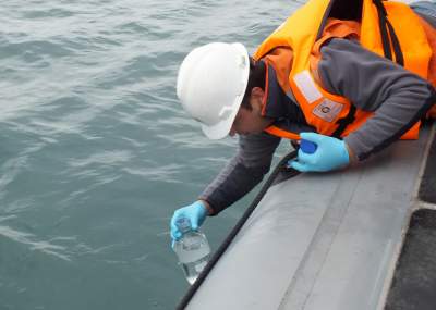 Realizan toma de muestras para ver si existe contaminación en bahía de Coquimbo