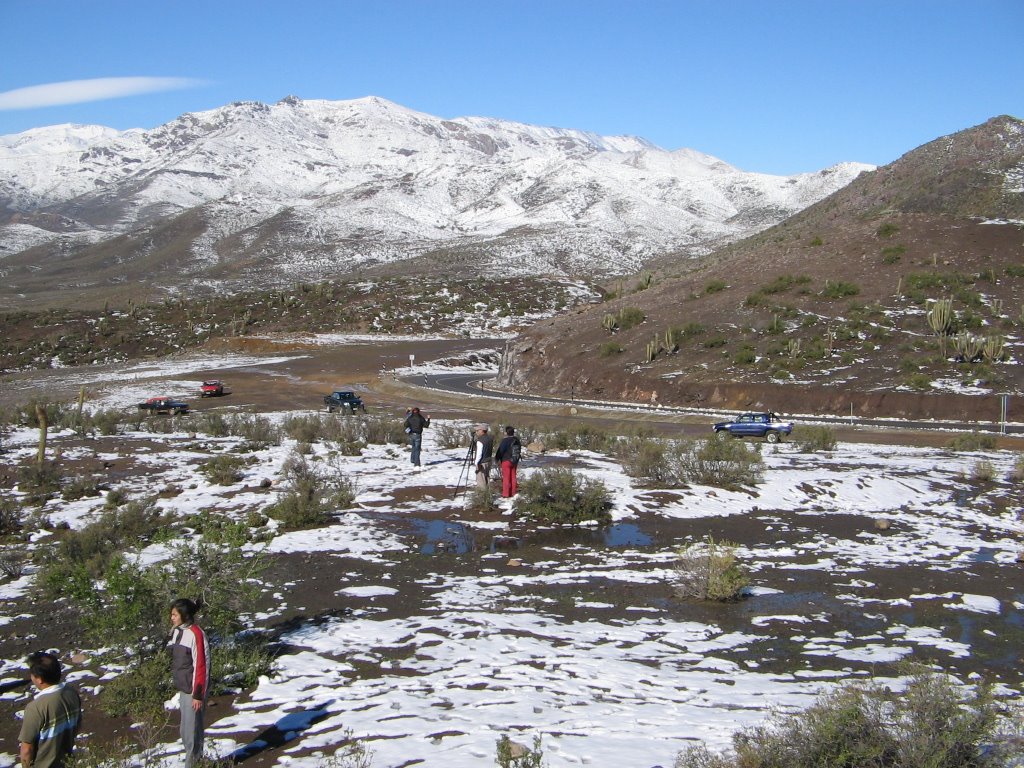 También nevó en el sector de Tulahuén