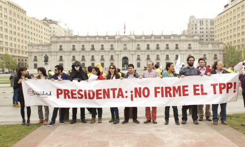 Protesta contra el TPP durante reunión Alianza del Pacífico dejó 11 detenidos