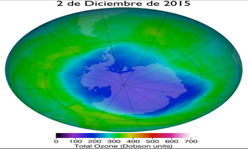Agujero de ozono sobre la Antártica alcanza niveles récord para el mes de diciembre