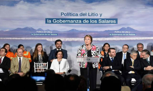 La Presidenta Bachelet presentó la agenda “Política del Litio y Gobernanza de los Salares”