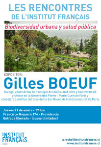 Conferencia: Biodiversidad Urbana y Salud Pública