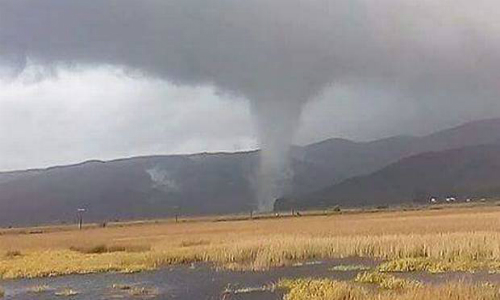 Trombas marinas y granizo dejan destrozos en temporal del sur