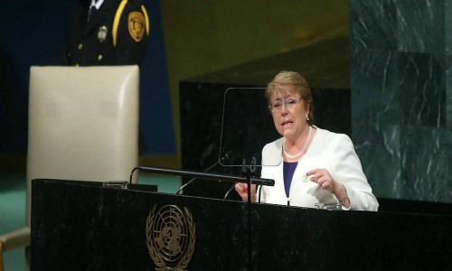 Bachelet en la ONU defiende su legado y se centra en crecimiento sustentable