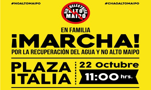 Marcha por la Recuperación del Agua y No a Alto Maipo