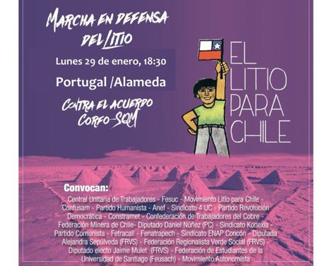 Marcha en Defensa del Litio