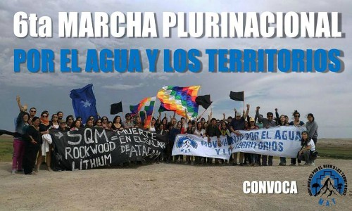 VI Marcha por el Agua y los territorios: Una semana de agitación y movilización contra el modelo extractivista