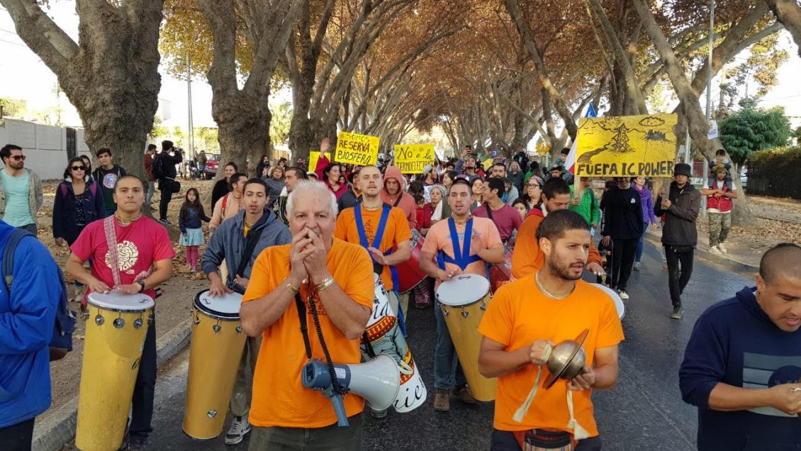 Marcha se desarrolló en Limache en contra de los proyectos energéticos de la zona