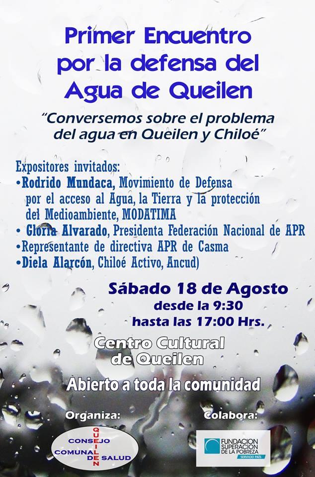 Primer encuentro por la defensa del agua en Queilen