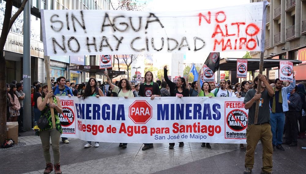 No Alto Maipo rechaza premio recibido por la Hidroeléctrica