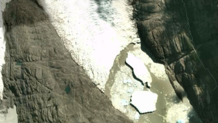 Satélite revela nuevo desprendimiento de un témpano del glaciar Grey en Torres del Paine