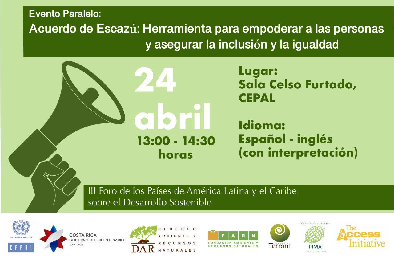 Acuerdo de Escazú: herramienta para empoderar a las personas y asegurar la inclusión y la igualdad
