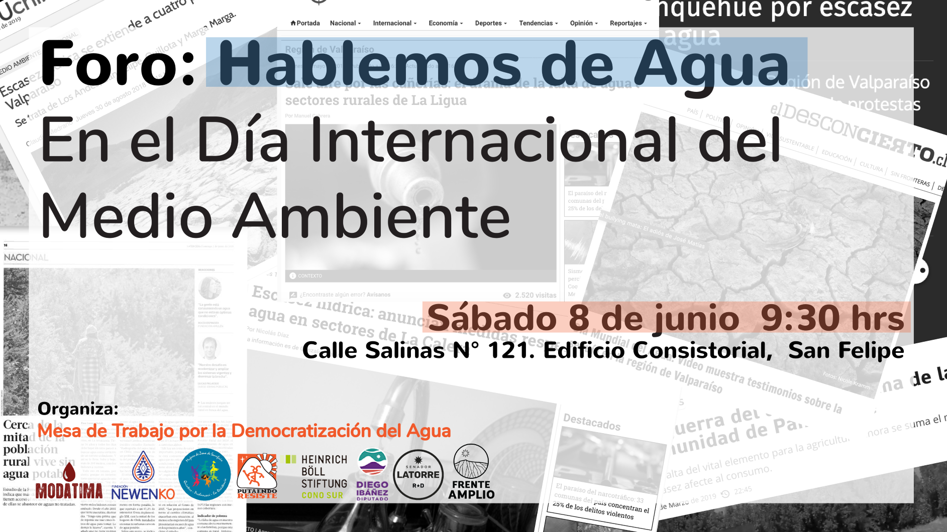 Foro: Hablemos de Agua en el Día Internacional del Medio Ambiente