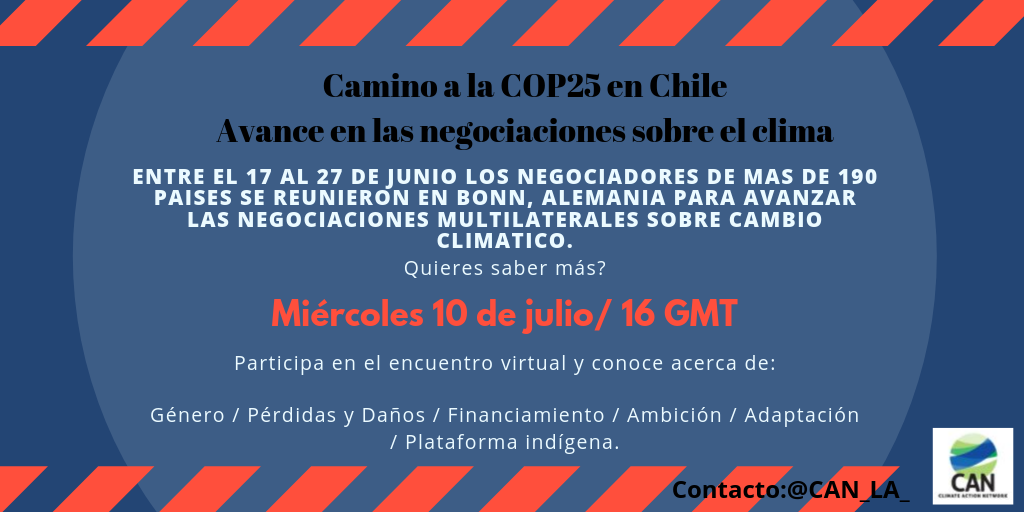 Encuentro virtual: “Camino a la COP25 en Chile: avance en las negociaciones sobre el clima”