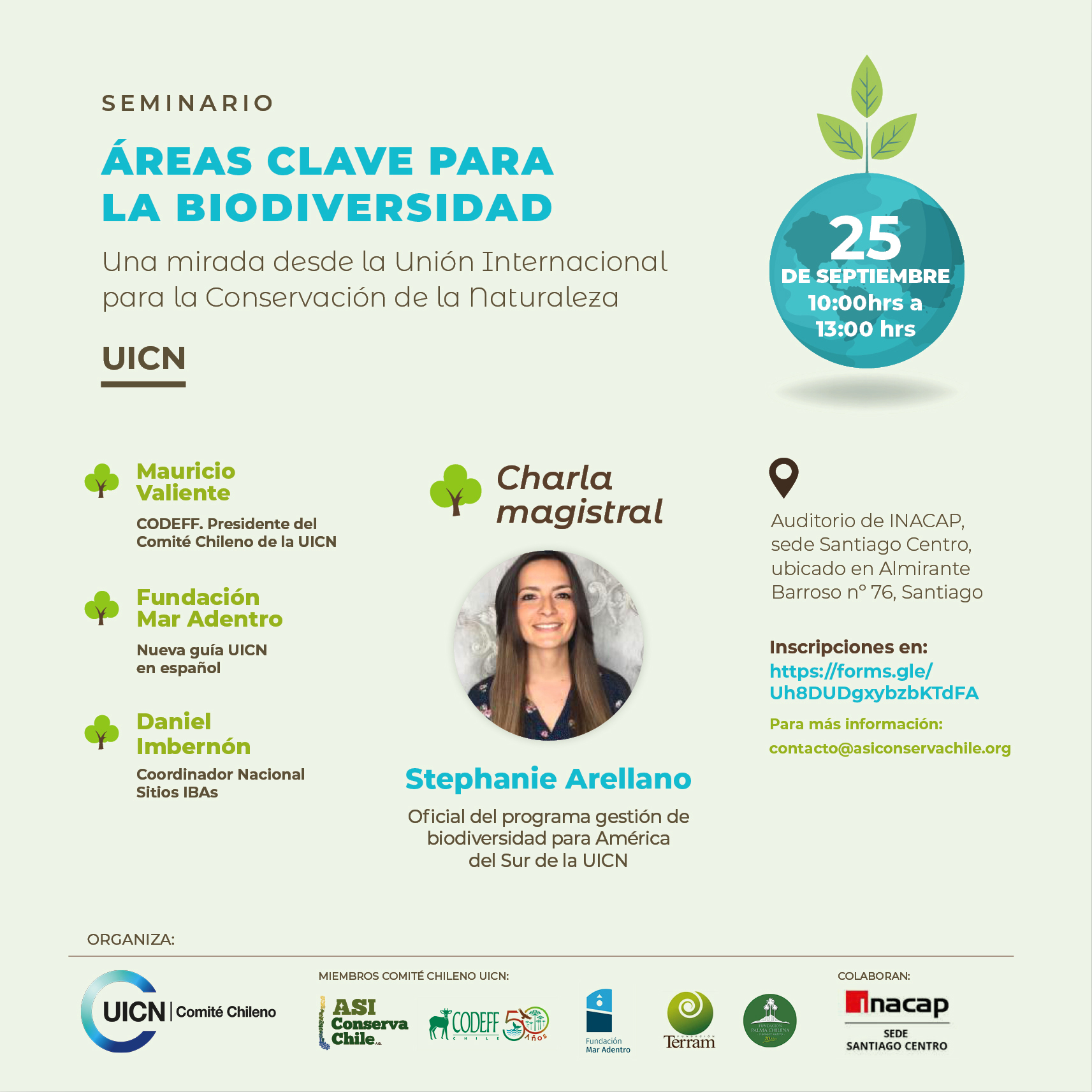 Seminario “Áreas clave para la biodiversidad: una mirada desde la Unión Internacional para la Conservación de la Naturaleza”