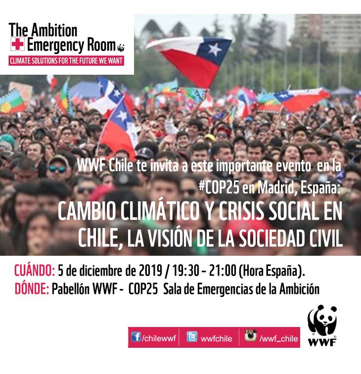Evento COP25: “Cambio climático y crisis social en Chile, la visión de la sociedad civil”