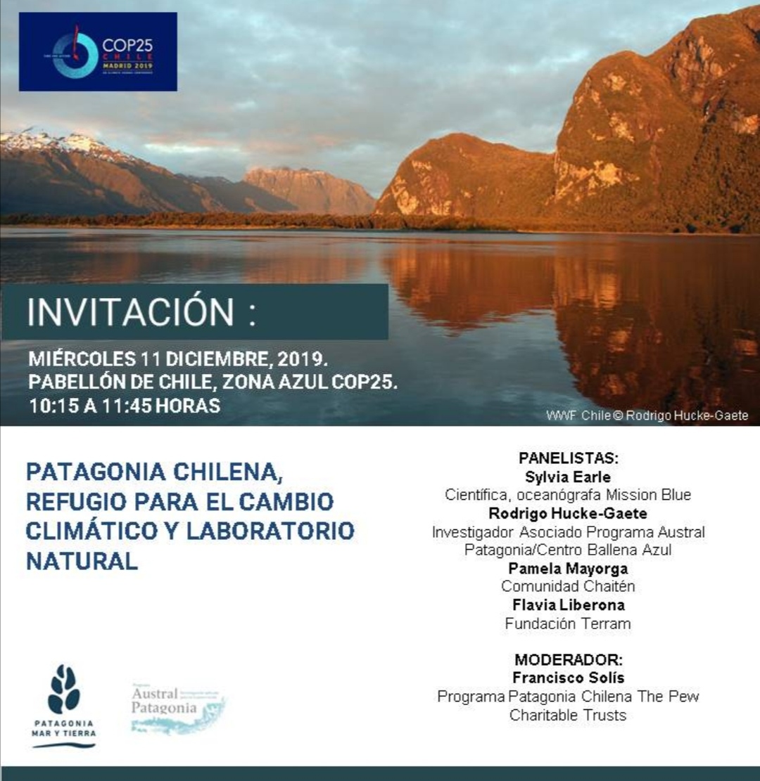 Side Event: “Patagonia chilena, refugio para el cambio climático y laboratorio natural”