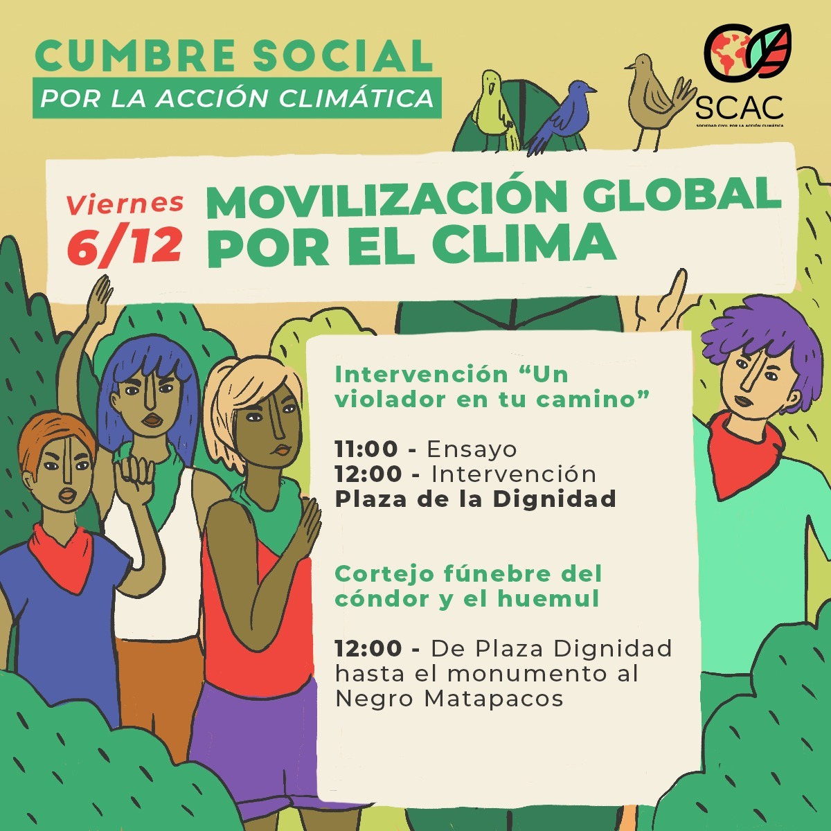 Intervención ecofeminista en la Movilización Global por el Clima