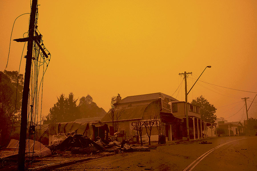 El fuego sin control en Australia