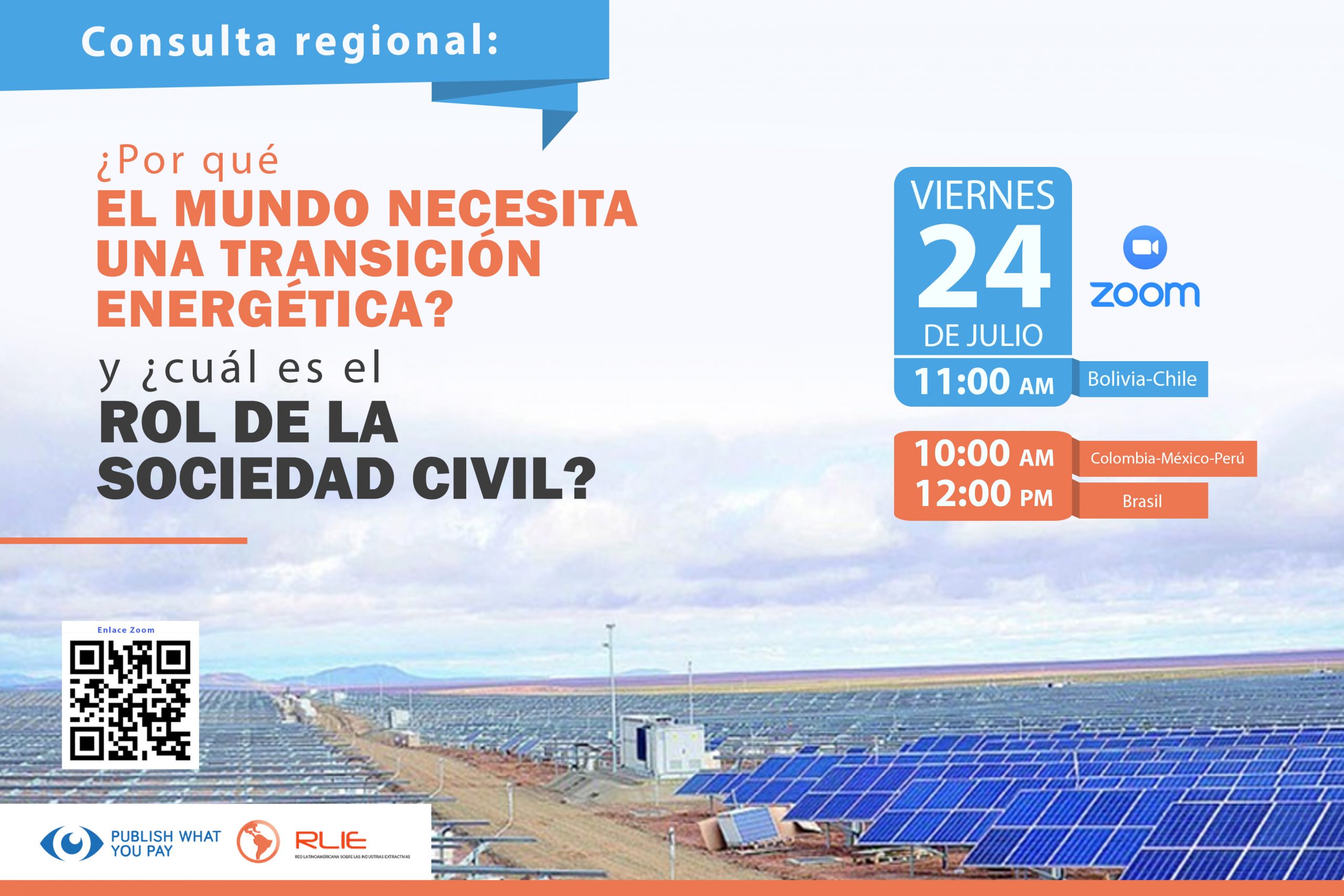 Consulta regional: ¿Por qué el mundo necesita una transición energética? Y ¿cuál es el rol de la sociedad civil?