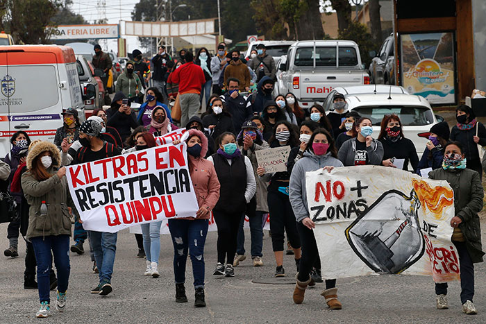 A dos años de la “nube tóxica”: Marchan para no olvidar la contaminación en Quintero y Puchuncaví