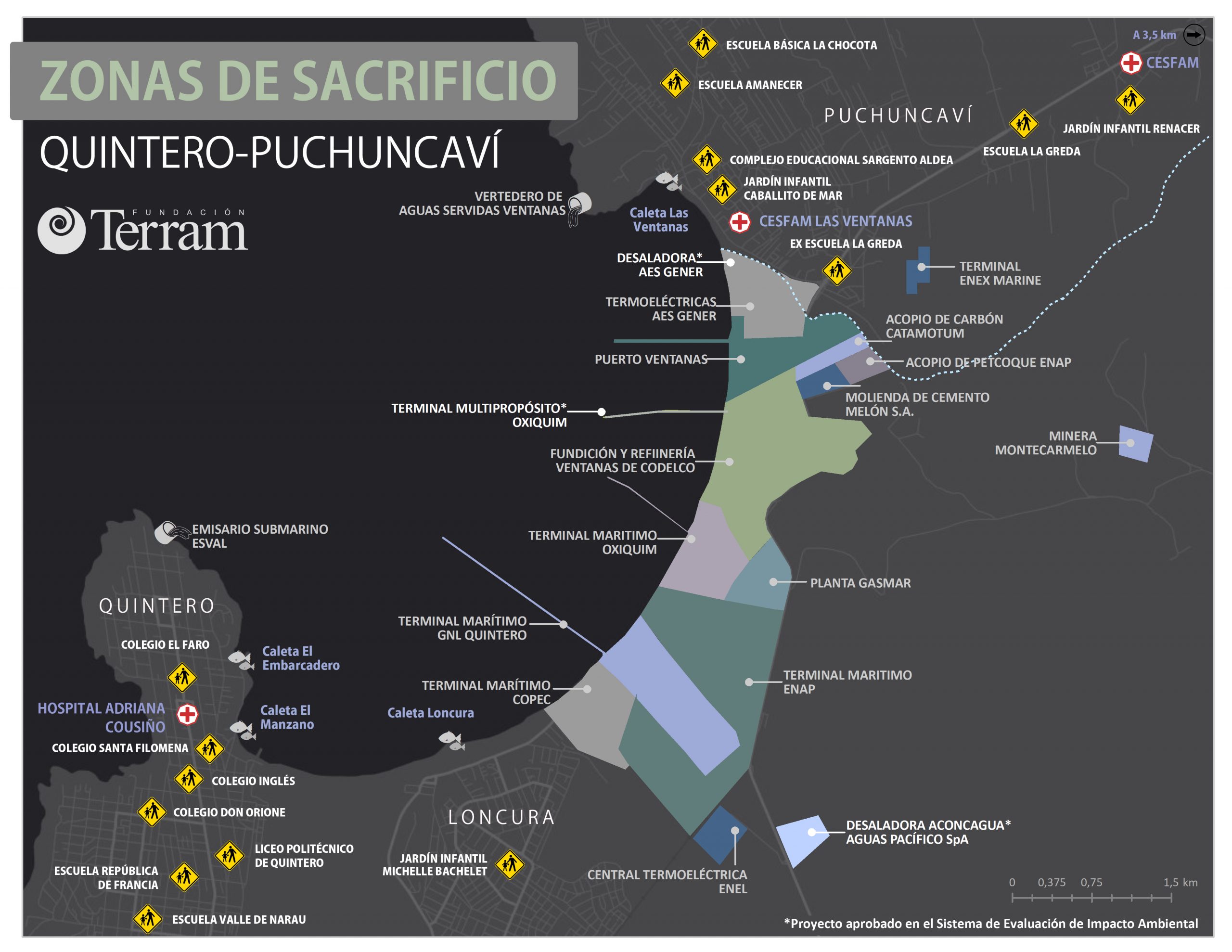 [Infografía] Zonas de sacrificio: a dos años de las intoxicaciones masivas en Quintero y Puchuncaví