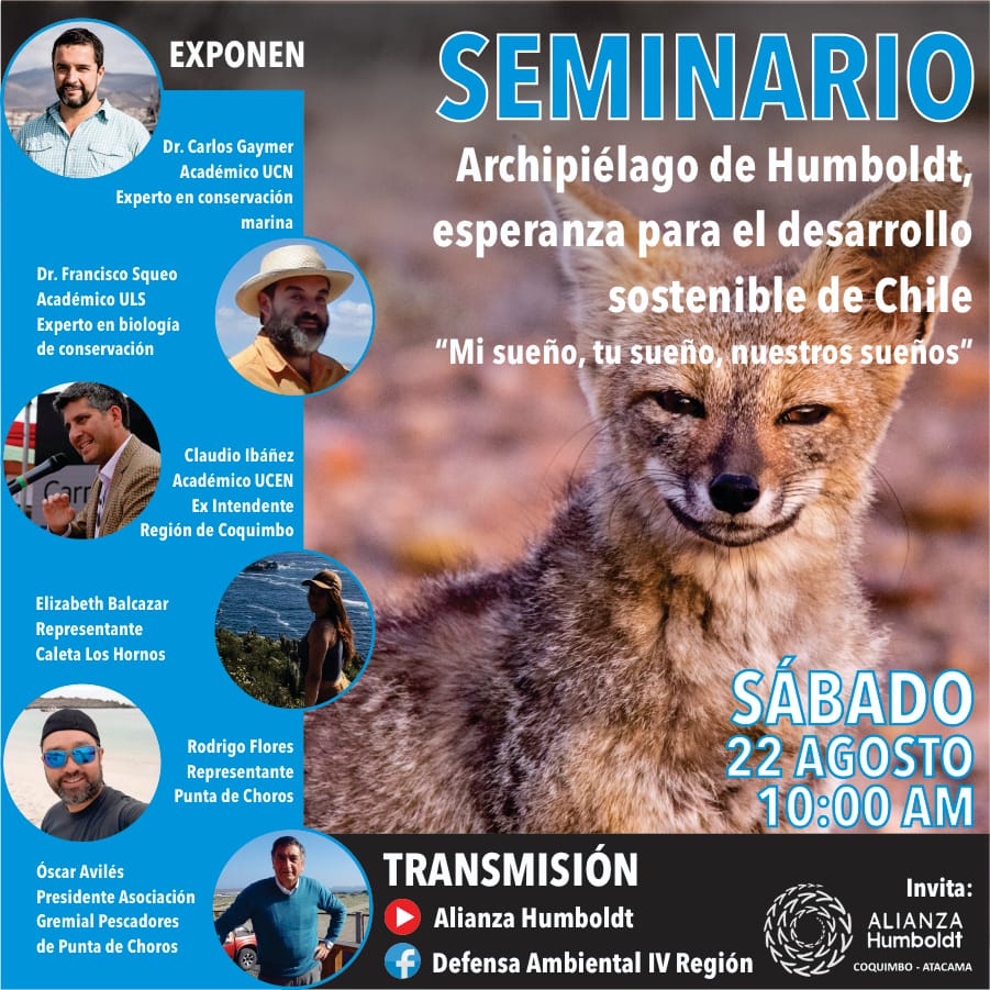 Seminario online “Archipiélago de Humboldt, esperanza para el desarrollo sostenible de Chile”