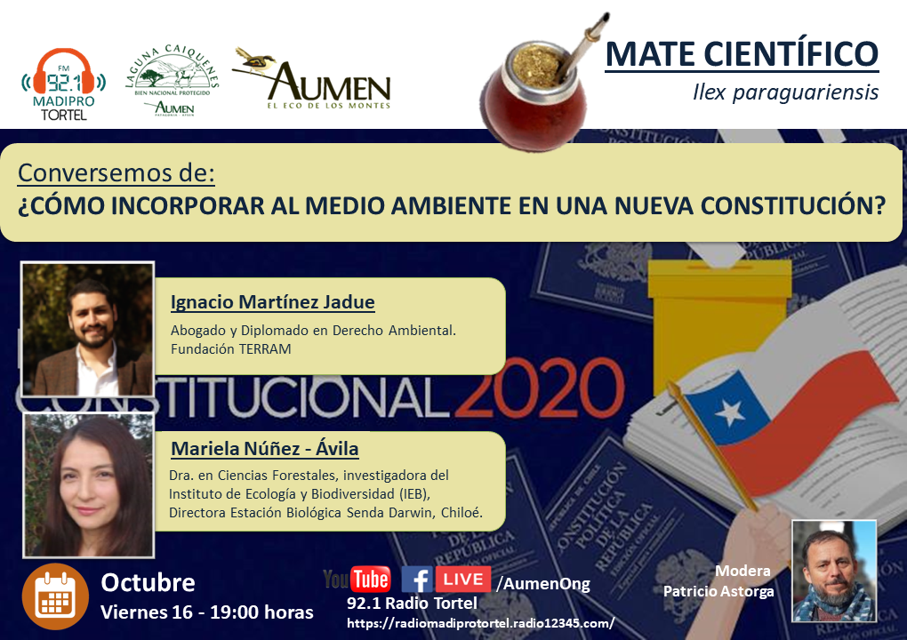 Mate Científico: ¿Cómo incorporar al medio ambiente en una Nueva Constitución?