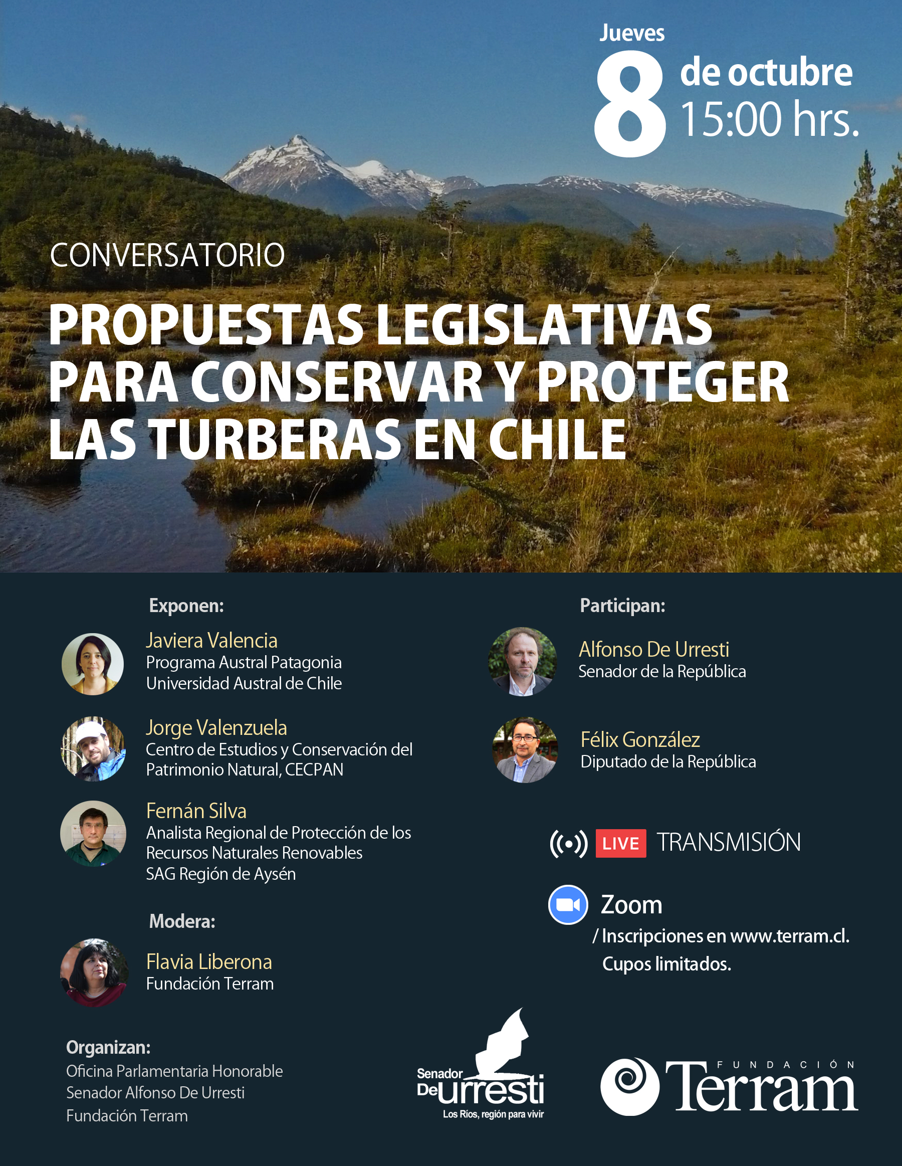 Conversatorio “Propuestas legislativas para conservar y proteger las turberas en Chile”