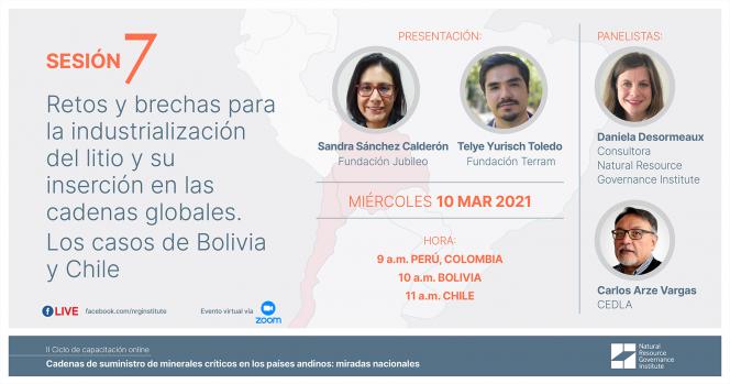 Webinar “Retos y brechas para la industrialización del litio y su inserción en las cadenas globales: Los casos de Bolivia y Chile”