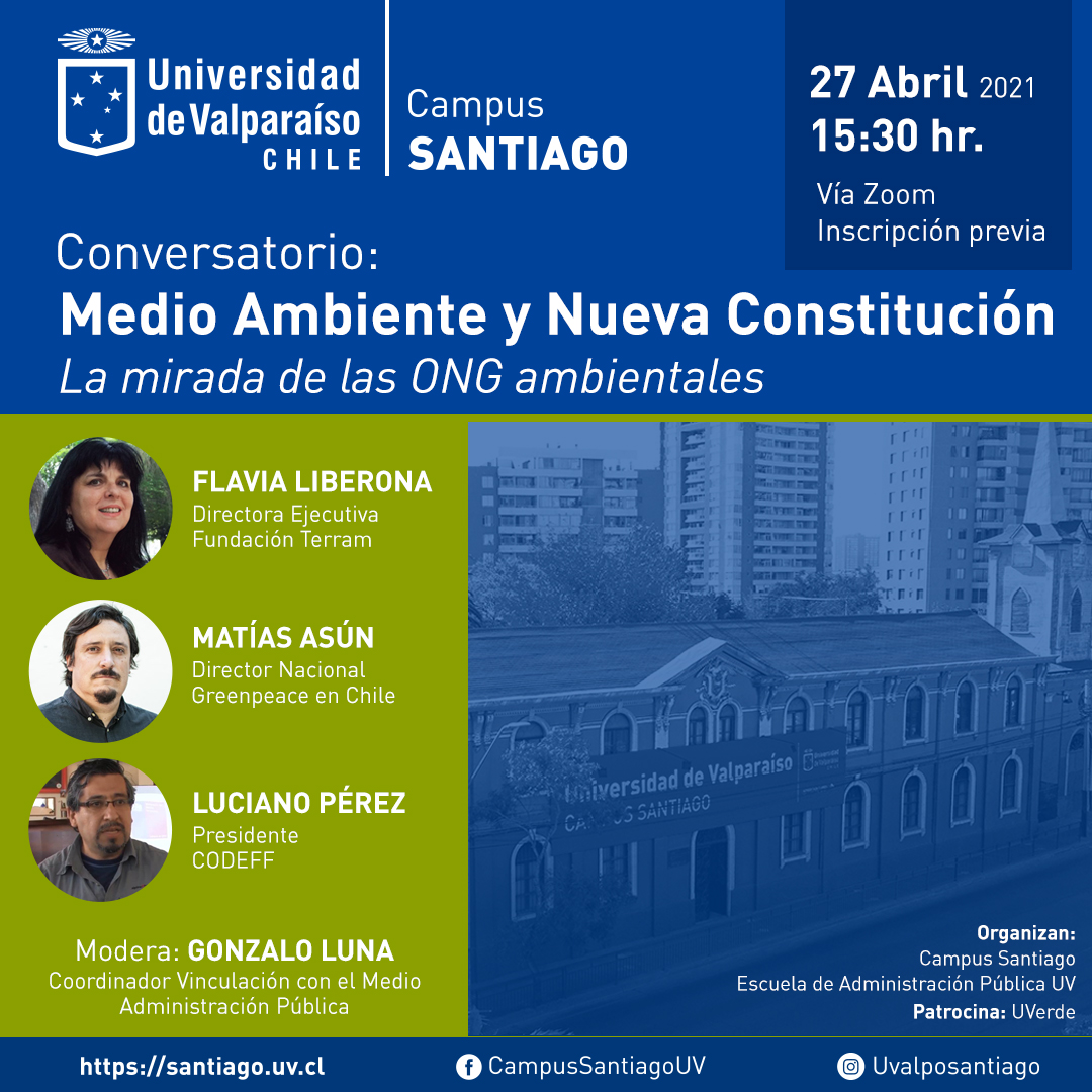 Conversatorio “Medio ambiente y nueva Constitución: la mirada de las ONGs ambientales”