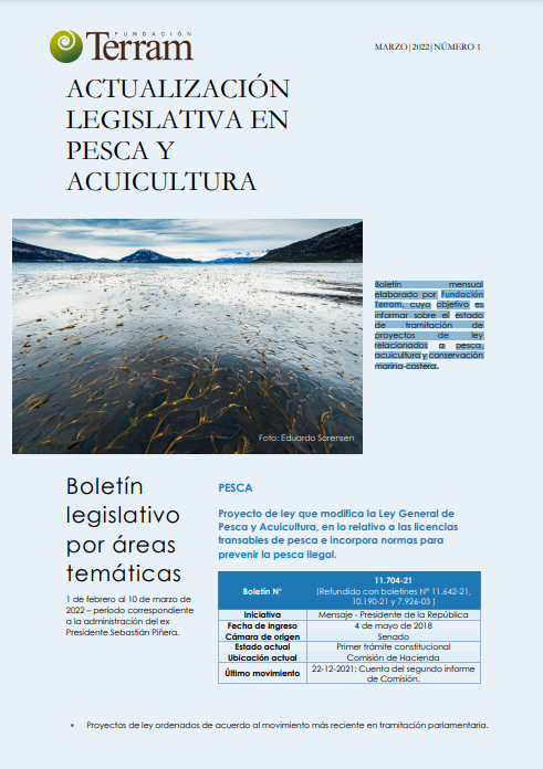 Boletín legislativo en Pesca y Acuicultura N°1