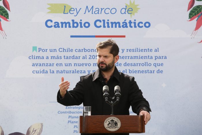 Presidente Gabriel Boric valora promulgación de Ley Marco de Cambio Climático antes de su gira por Norteamérica