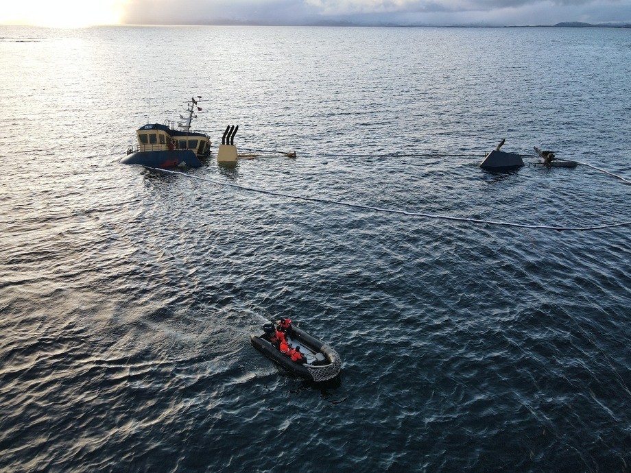 Peces dentro del wellboat que varó en Estrecho de Magallanes ya están muertos