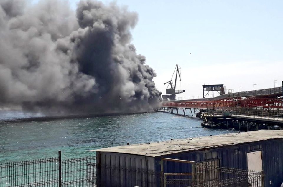 Incendio Puerto Mejillones