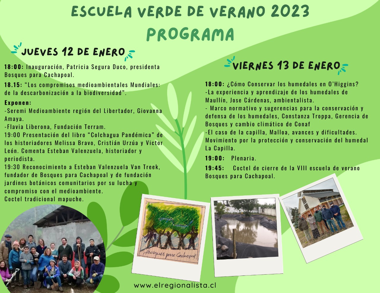 En escuela Verde de Verano presentan texto “Colchagua Pandémica”