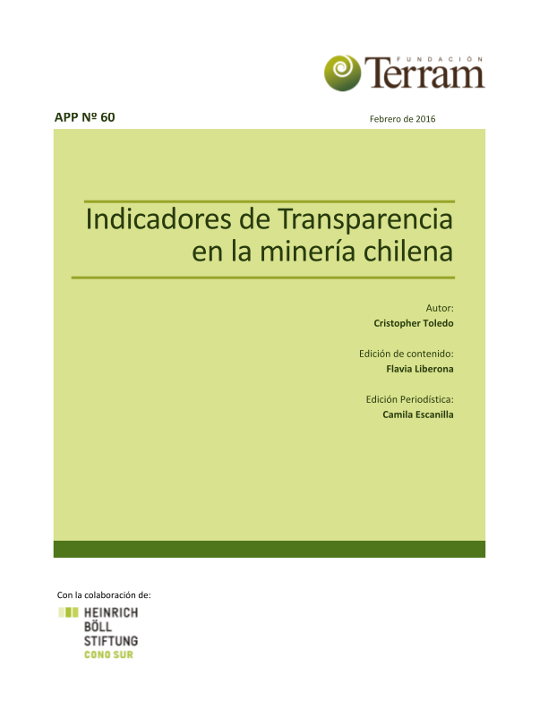 Indicadores de Transparencia en la Minería chilena
