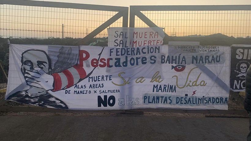 El «cara y sello» de la planta desalinizadora: mientras en Puchuncaví y Quintero protestan, en Limache y Olmué celebran