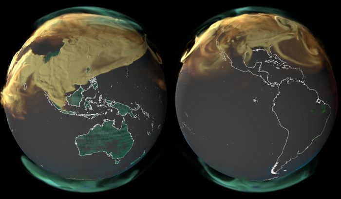 Impactantes videos de la NASA muestran cómo serían las emisiones de CO2 si fuesen visibles