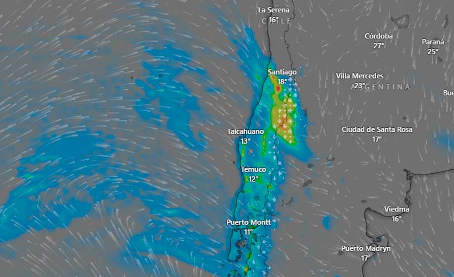 Se viene la lluvia: DMC confirma pronóstico de precipitaciones en 10 regiones del país