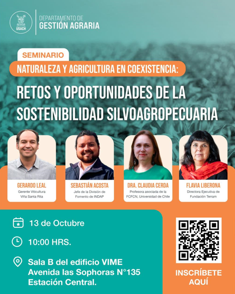 Seminario: Naturaleza y Agricultura en Coexistencia – Retos y Oportunidades de la Sostenibilidad Silvoagropecuaria