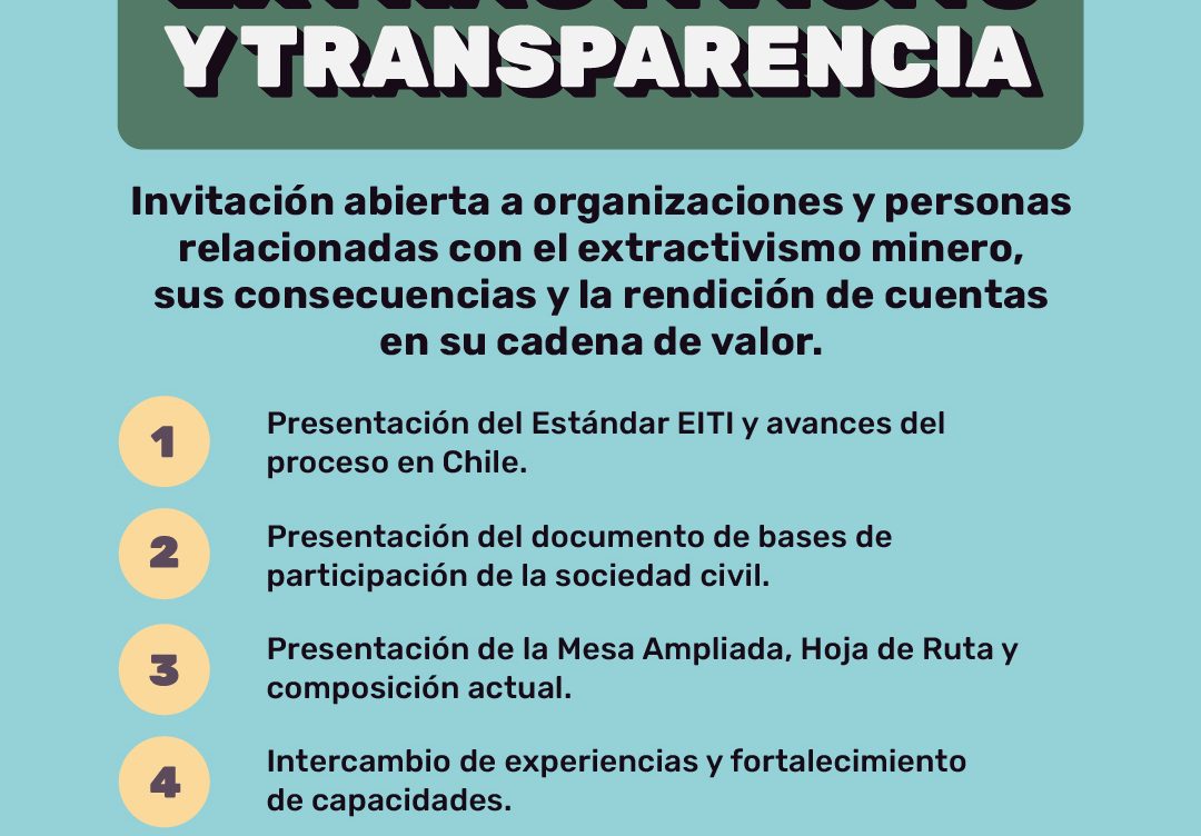 Invitación: Lanzamiento Mesa de la Sociedad Civil EITI Chile