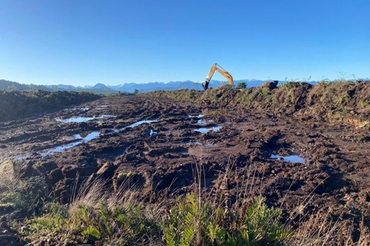 SMA renueva paralización total de obras de inmobiliaria por su afectación al humedal Valle Volcanes