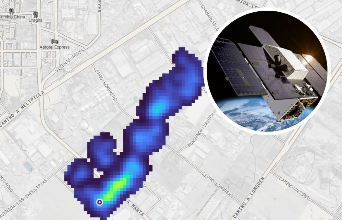 Satélite detecta grave fuga de gas metano en barrio Industrial de Maipú: “Está contribuyendo al calentamiento global”