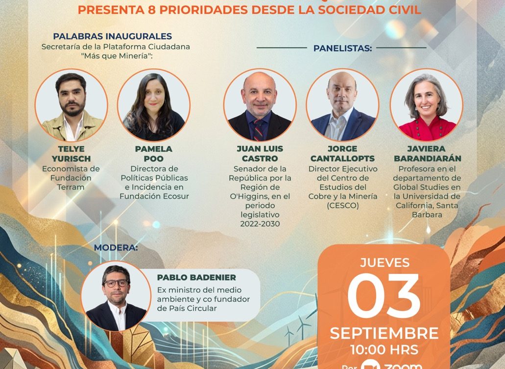 Nuevas narrativas para la minería en Chile: 8 prioridades desde la sociedad civil⁠