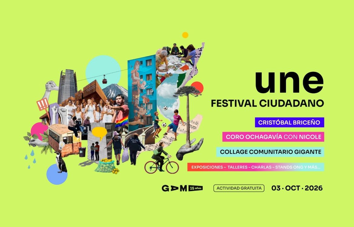 33 organizaciones sociales anuncian el Festival Ciudadano UNE, encabezado por Cristóbal Briceño y el Coro Ciudadano Ochagavía, dirigido por Nicole