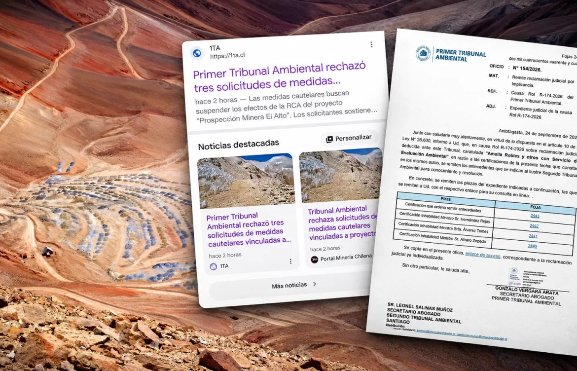 [Biobiochile.cl] Desastre en Tribunal Ambiental: ministros se inhabilitan tras filtrarse decisión sobre Pascua Lama 2.0